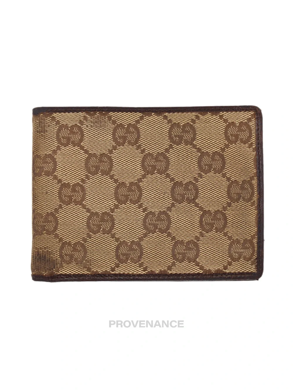 Gucci 6CC Bifold Wallet - GG Canvas Brown